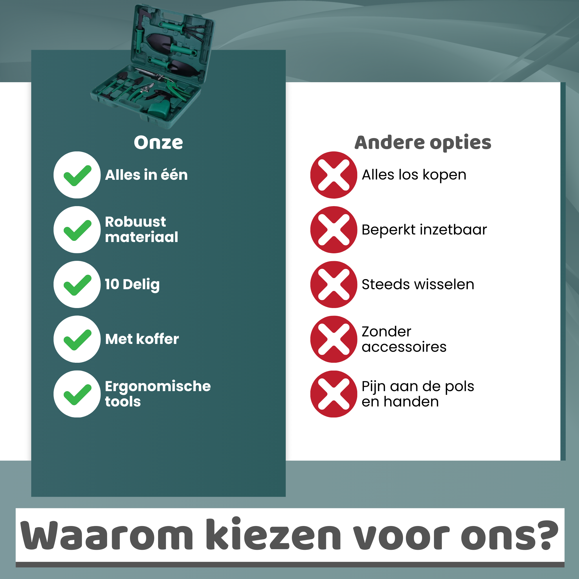Tuingereedschap set
