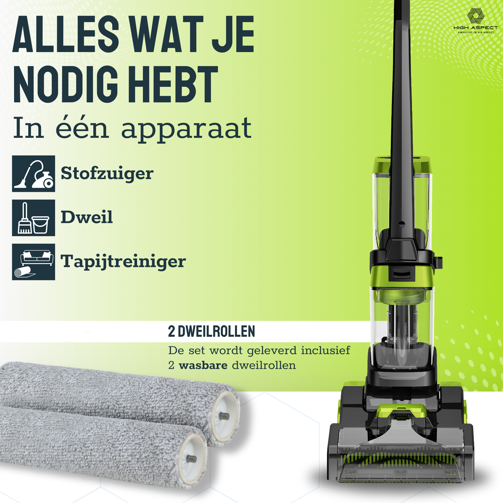 3 In 1 Tapijtreiniger