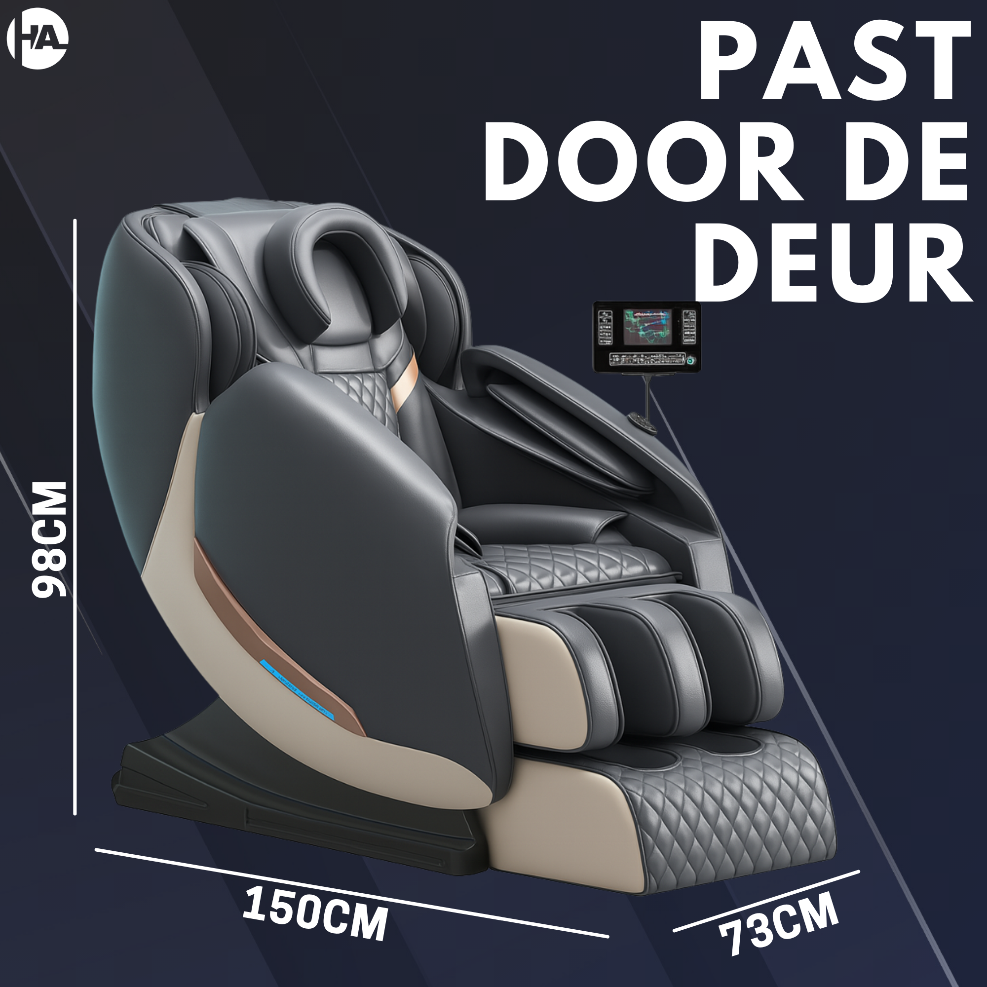 High Aspect® Massagestoel D1 - Classic Grey