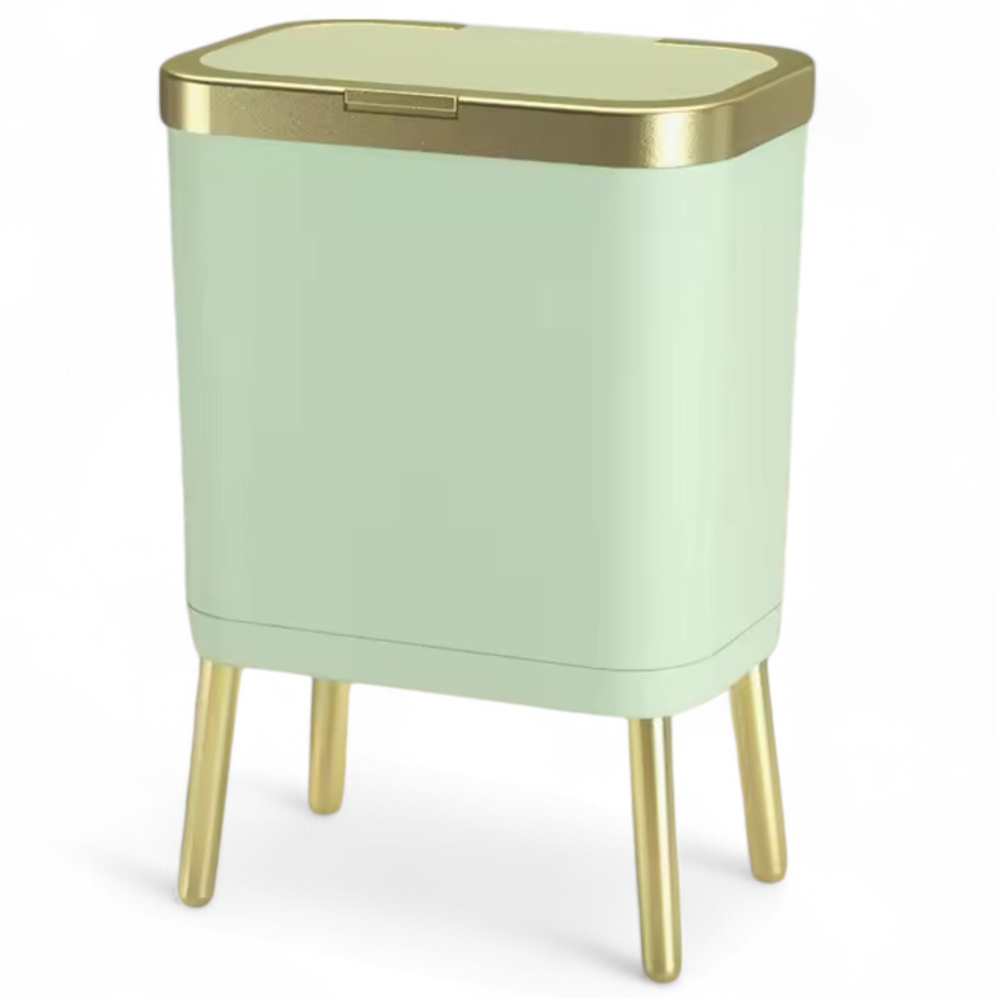 Prullenbak op Pootjes 15L - Mint Groen