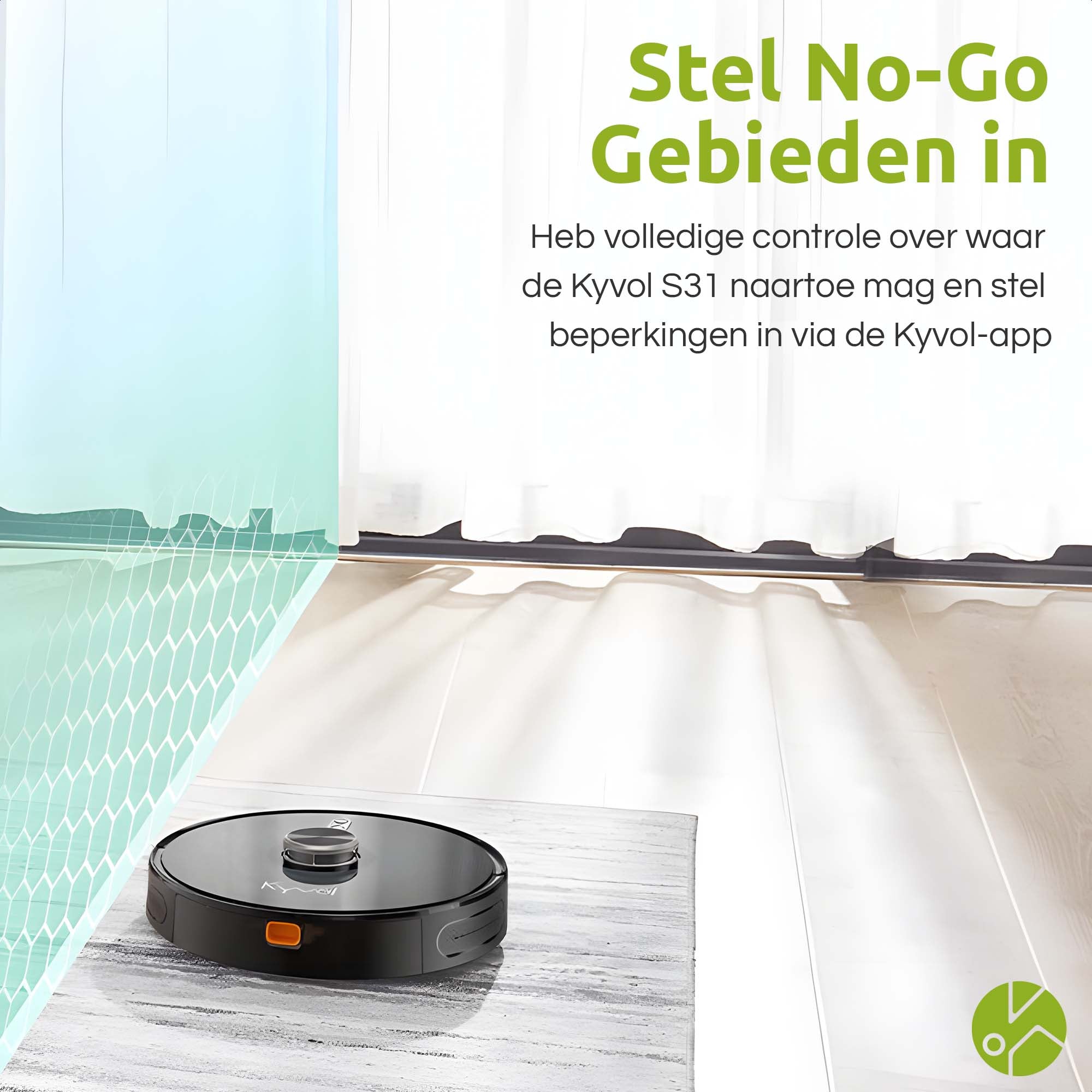 Kyvol S31 Robotstofzuiger & Dweilcombinatie