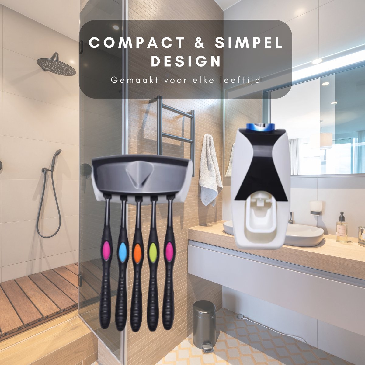 Tandpastadispenser set