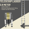 Telescopische ladder - 3.8 Meter